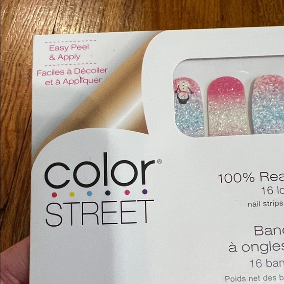 Color Street Pink and Silver Glitter Nail Strips - Picture 2 of 4
